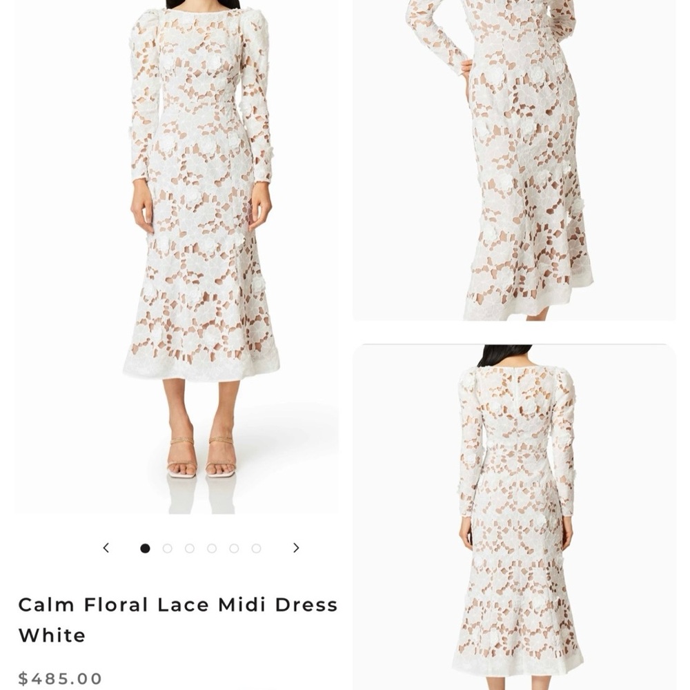 Elliatt white lace dress